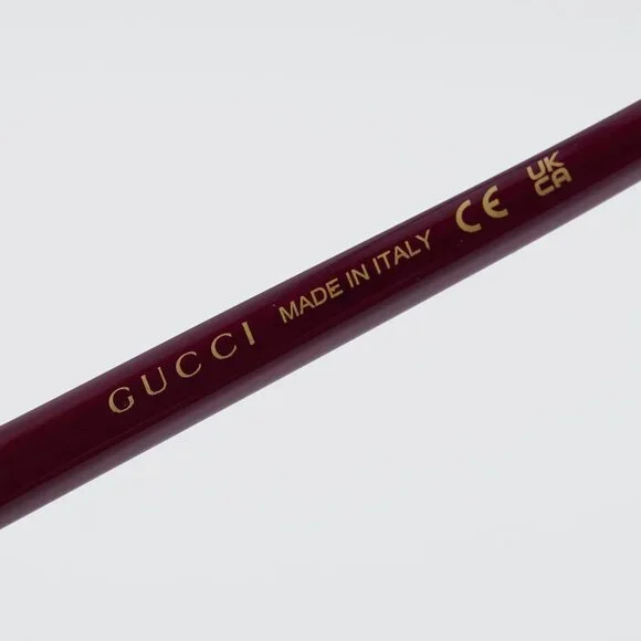 Gucci GG1944S 003 Sunglasses Plum Rectangle Frame, Smoke  display picture 1